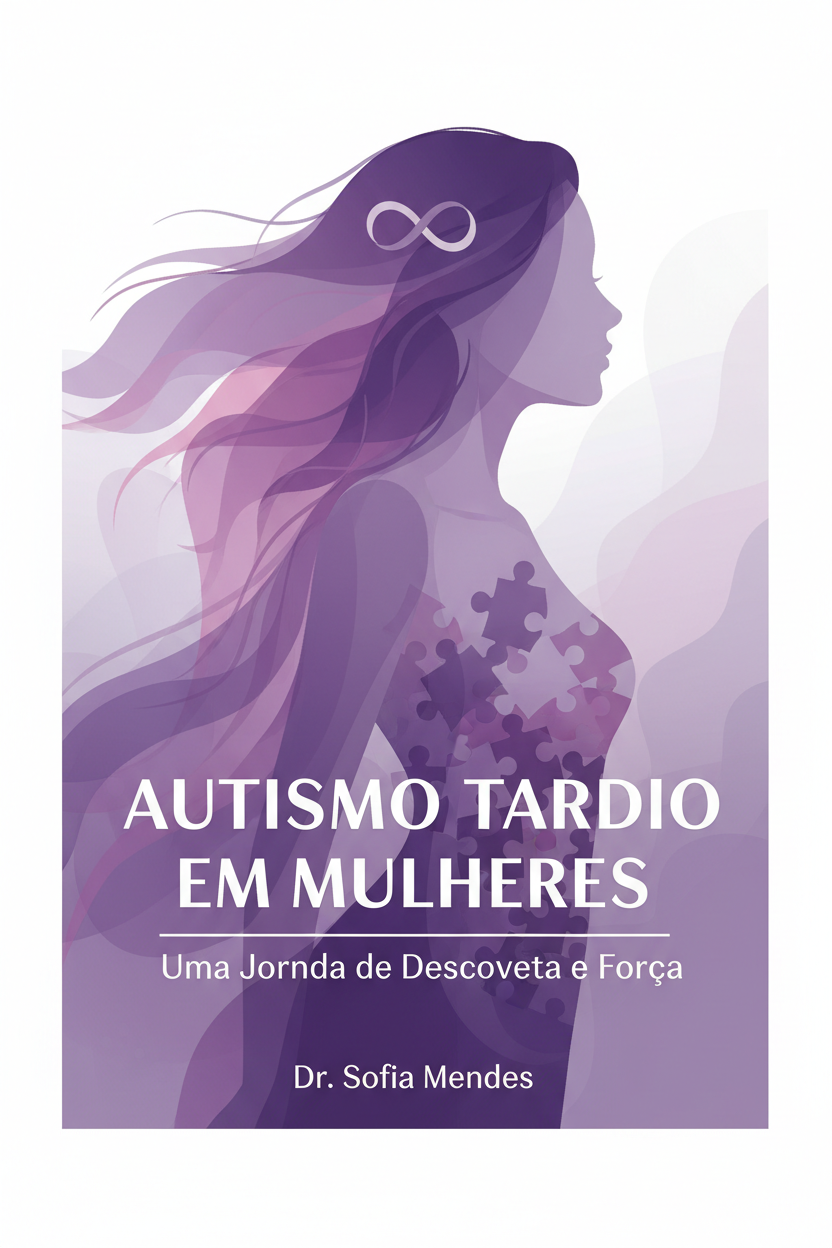 Capa do e-book sobre autismo tardio em mulheres